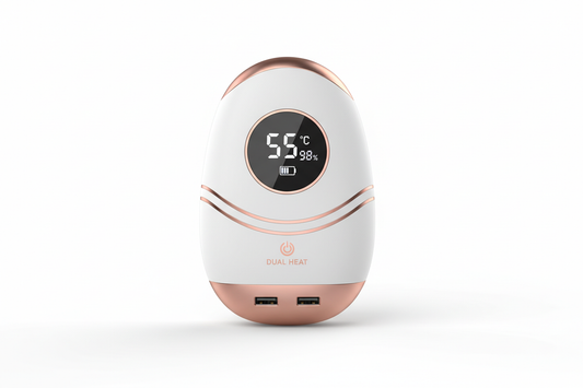 Handwärmer & Powerbank 2in1 - 10000mAh, Wiederaufladbar, 3 Heizstufen